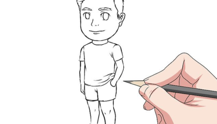 كيفية رسم شخص كارتوني